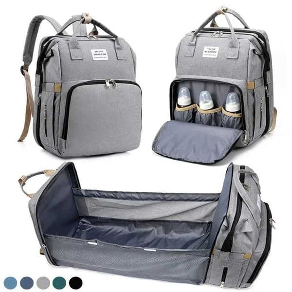 Mommy Diaper Bags Baby Bed Mother Large Capaci Nappy Milk Bottle Backpacks with Changing Mat Convenient Baby Nursing BagsXJ250117