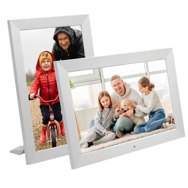 10 Digital Photo Frame IPS Picture Frames 1280*800 Full-View Screen Photo Album Clock Calendar Video Player with Remote Control T250118