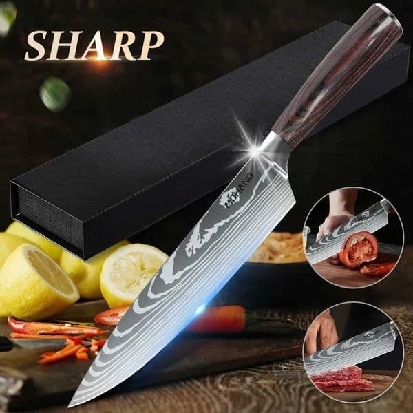 Kitchen Knife Stainless Steel Chef Knife Utility Paring Tomato Steak Knives Forged Boning Knife Kitchen Tools Damascus PatternXJ250117