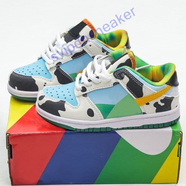 2025 Designer Kids Shoes For Toddler Black White Panda Pink Cows Casual Fashion Children Walking Outdoor Eur 22-37 z250222