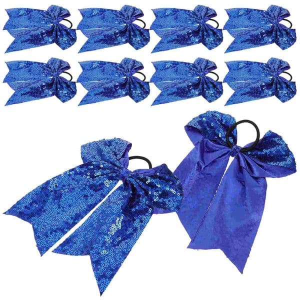10 Pcs Hair Bands Bow Tie Accessories Bows for Cheerleaders Cloth Scrunchies Child 250117
