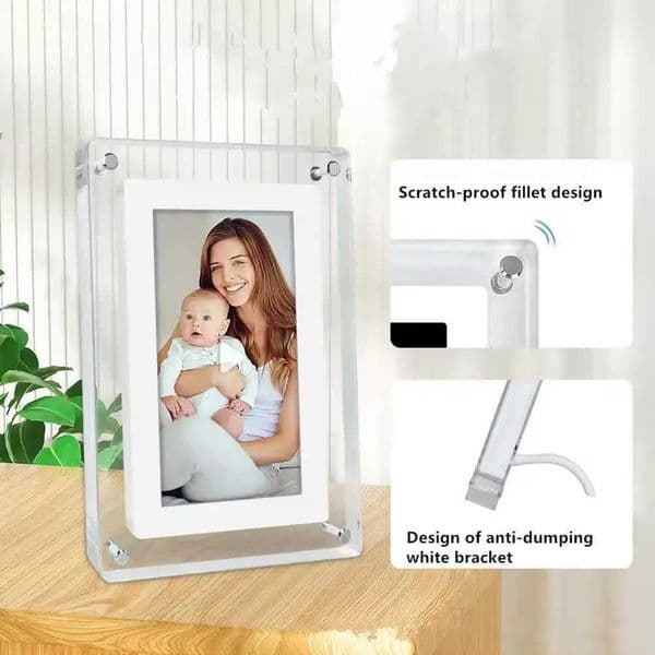 5-inch high-definition digital photo frame acrylic picture sports frame IPS screen 2G memory volume button speaker video player T250118