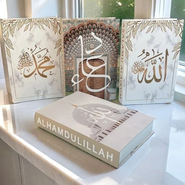 Islam Book Storage Box Islamic Kaaba Mosque Decorative Books Home Decor Coffee Table Bedroom Interior Decoration 250113