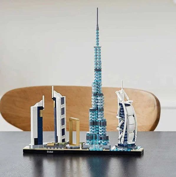 By Streetscape Architecture Dubai 21052 London Sydney Shanghai Building Blocks Kit Bricks Classic Model For Children toys W250115
