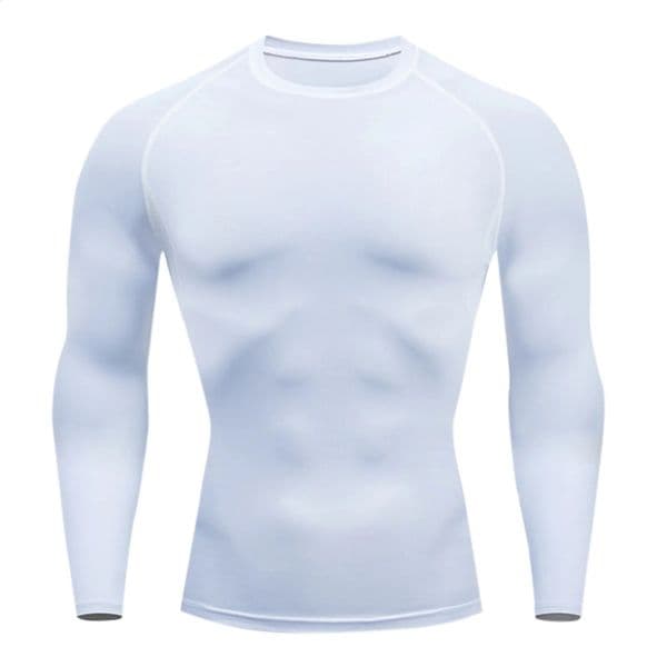 Mens Fitness Workout Tops Long Sleeve Running Sports T Shirt For Men Muscle Athletic Gym Compression Shirts Clothing 250107Z
