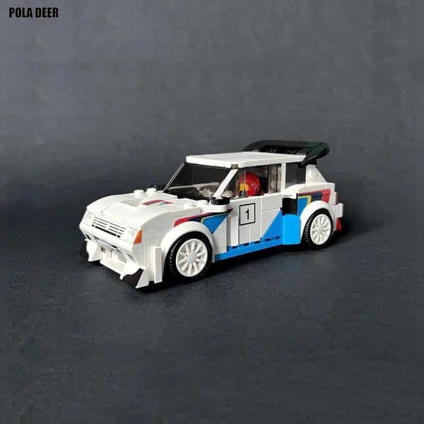 Poladeer 460 Pcs 205 Turbo16 - Speed Champions Creative Design Assembled Racing Car Model Boy Toy Birthday Holiday Gift Z250122