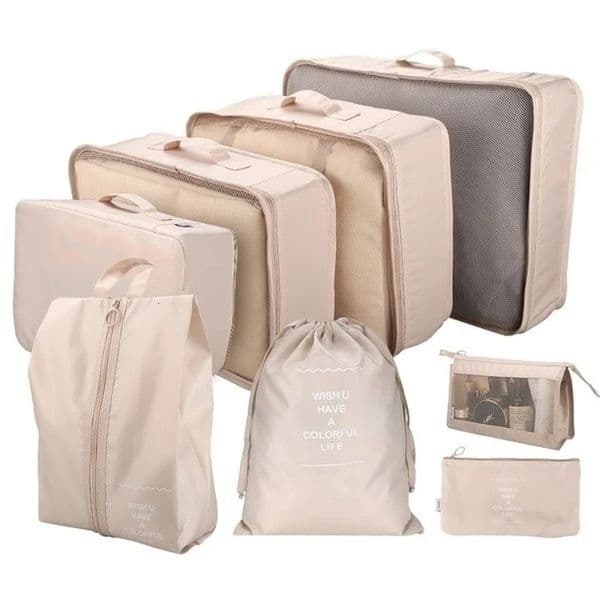 8PCS/Set Organizer Bags for Travel Organizer Bags Accessories Luggage Suitcase Organizer Waterproof Wash Bag Clothes Storage 250116