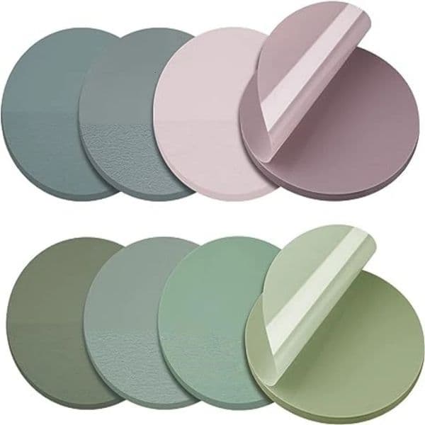 400pcs Morandi Sticky Notes Clear Waterproof Round Translucent Sticky Labels Sticky Tabs for Annotating Books 250121