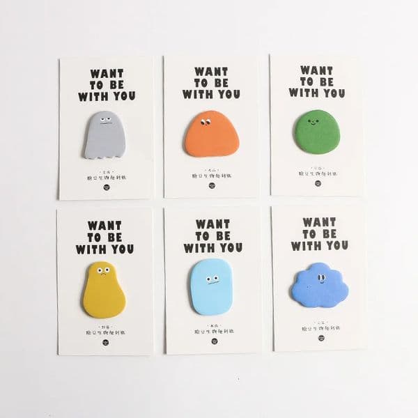 30 Pcs Funny Self Sticky Notes Cute Cartoon Sticky Notes Page Markers Flags Different Shapes Memo Notes For Students Home Office 250121BJ