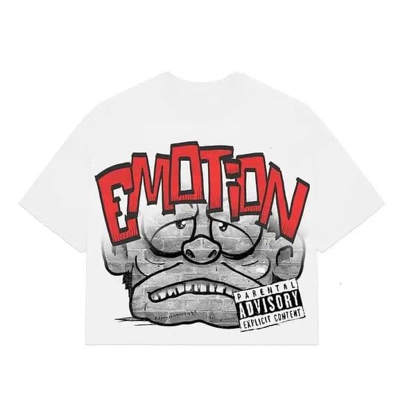 Vintage Cartoon Monster Print 100 Cotton TShirt Men Y2K Summer Short Sleeves Oversize Tshirt Streetwear Women Tops 250121