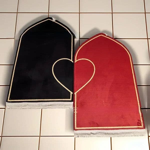 Couple Set Worship Mat Prayer Mat Prayer Mat Flannel Print Thickened Prayer Mat Carpet/ Rugs for Bedroom 250110