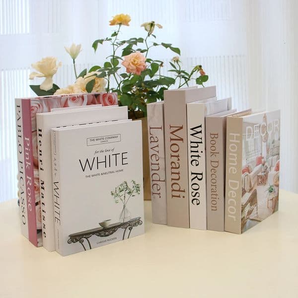 3Pcs Books Ornament Decorative Book For Home Bookshelf Decor Living Room Coffee Table Books Multiple Size 250113