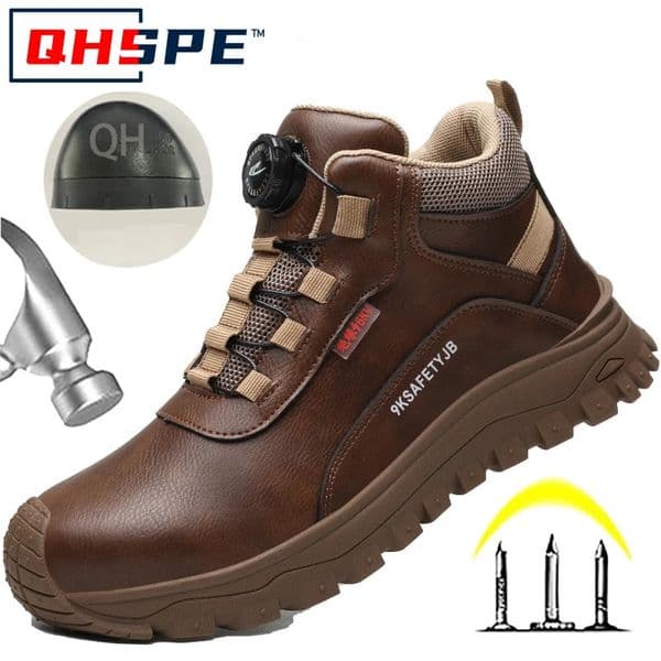 The Fashionable Mens Insulated 6KV Safety Shoes Are Waterproof Puncture Slip Resistant Comfortable and Breathable 250122BJ