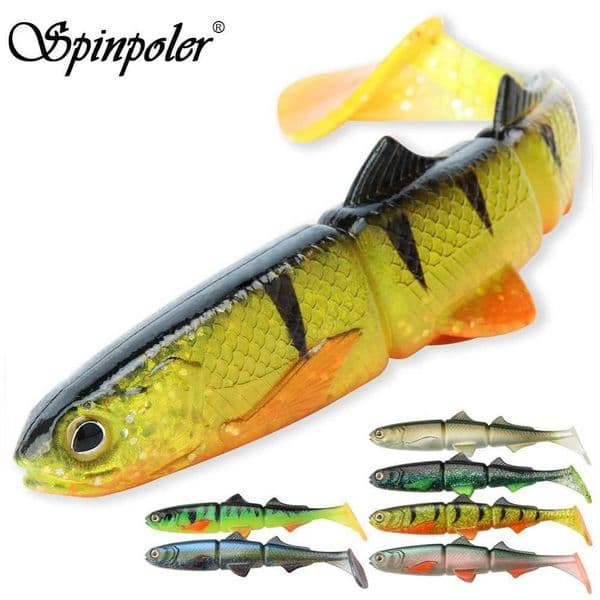 2026 New Spinpoler Wander outdoor Shaker Paddle Tail Pike Bait Soft Swimbait Shad Jointed Fishing Lure 16Cm 22Cm Artificial For Bass Trout Zanderxj250122 Free S