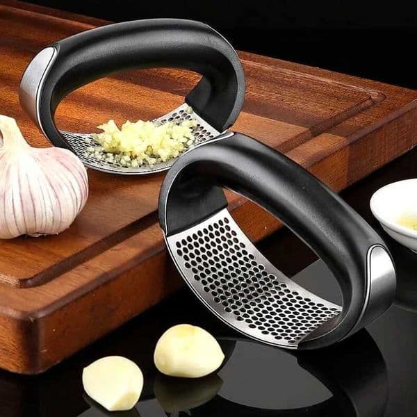 Stainless steel garlic press manual garlic crusher garlic chopper garlic chopping tool fruit and vegetable tools kitchen accessories small tools X2501252