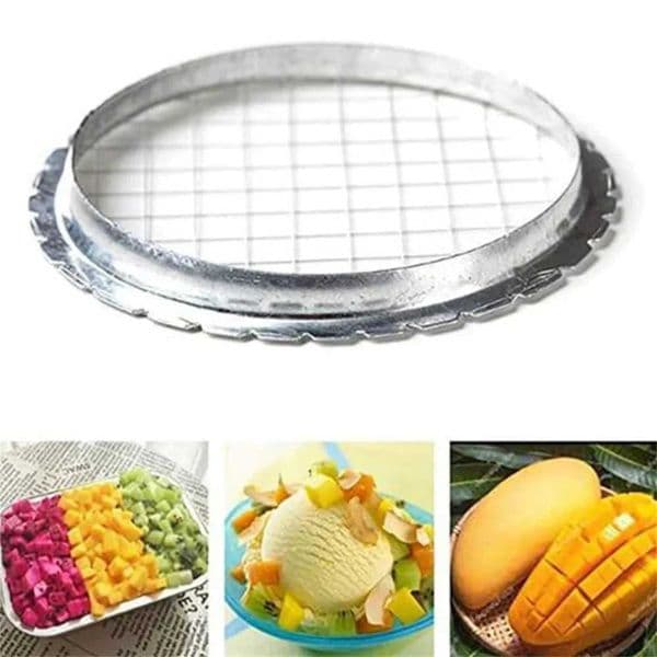 Stainless Steel Egg Slicer Cutter Mesh Grid Vegetable Fruit Chopper For Salad Dessert Potato Cube Grid Cutting Kitchen Gadgets X250125