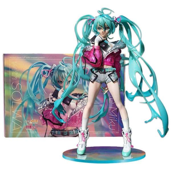 24cm Anime Hatsune Miku Action Figures Beautiful Girl Trendy Singer Figures Model Toys Kawaii Doll Childrens Christmas Present