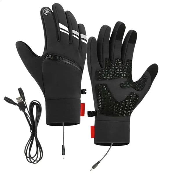 USB Heated Gloves Waterproof Touchscreen Winter Snowboard Gloves Hand Warmer Outdoor Fishing Skiing Motorcycle Bicycle Gloves 250117
