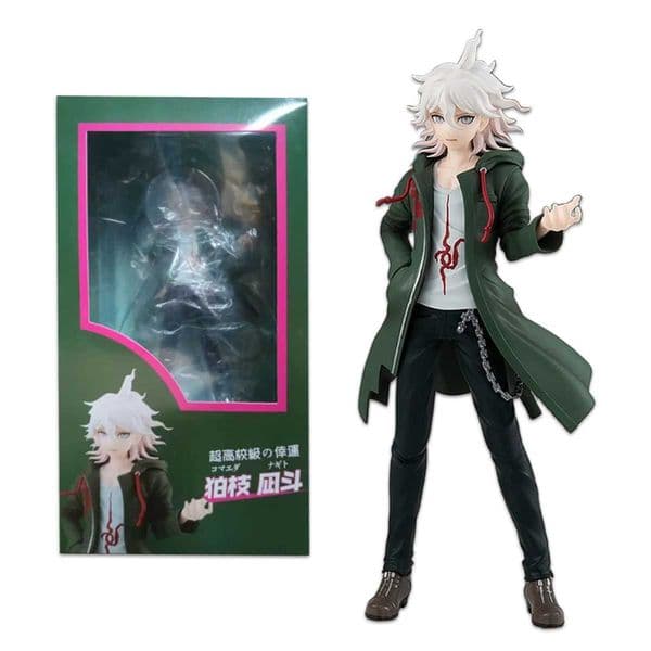 20CM Danganronpa Nagito Komaeda PVC Action Anime Model Toys Figure Collection Doll Gift Trigger Happy Havoc Toy