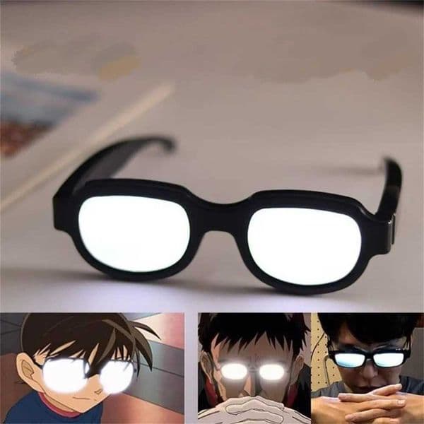 LED Technology Luminous Glasses Conan Same Funny Personality Performance Glasses Cosplay Props Party Christmas Decoration Gifts T250122
