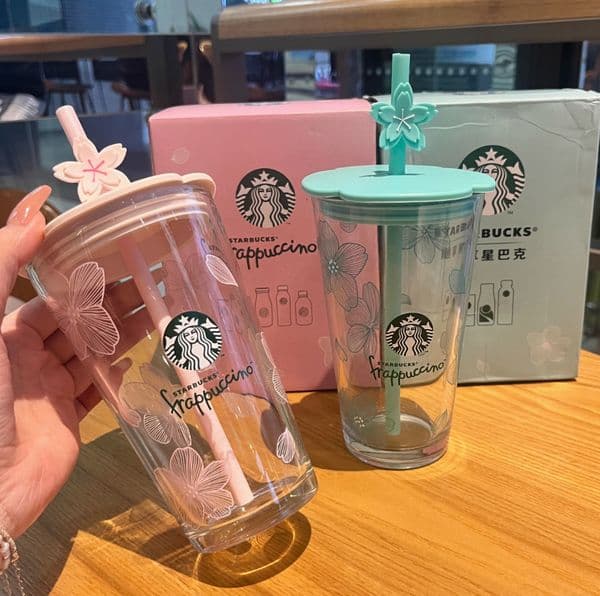 Starbucks 15.2oz Sakura Tumbler with Lid and Straw Spring Edition
