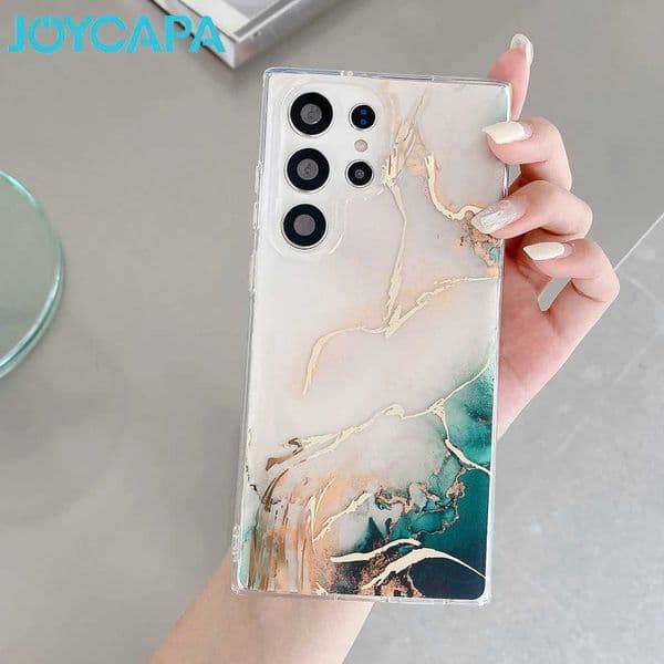 Fashion Marble Pattern Painting Case For Galaxy S24 S23 S22 Plus Ultra S23Plus or Bumper Shockproof Silicone Cover Z250122