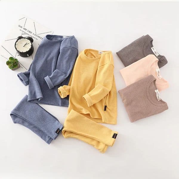 Boys Girls Pajamas Autumn Long Sleeves Childrens Clothing Sleepwear Cotton Pyjamas Sets For Kids 1 2 3 4 5 6 7 Years 250121
