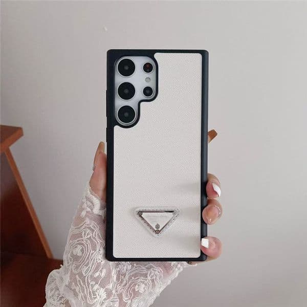 Top Designer Fashion triangle Phone Cases For Samsung Galaxy S25ultra S24Ultra S24 S25 S23ultra S23 Z Fold 7 6 5 4 3 Z Flip 3 4 5 6 7 Print Leather Luxury Cellphone Cover