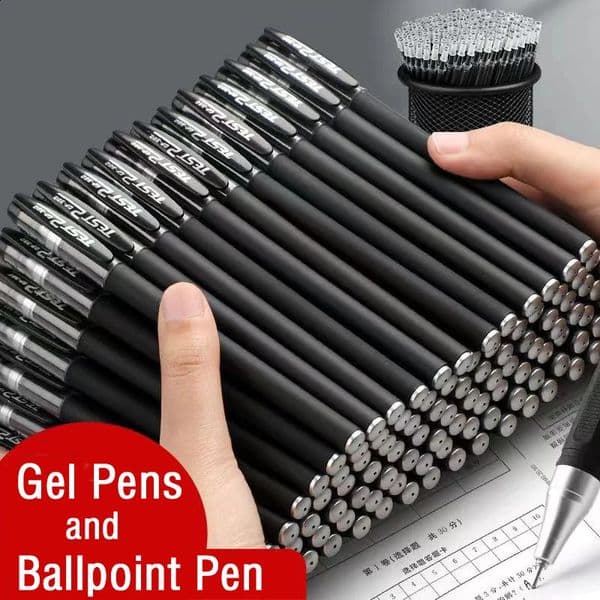 Gel pens Set Black Blue Red Refill Gel Pen Bullet Tip 0.5mm School office Supplies Stationery kawaii accessories stationery 250121