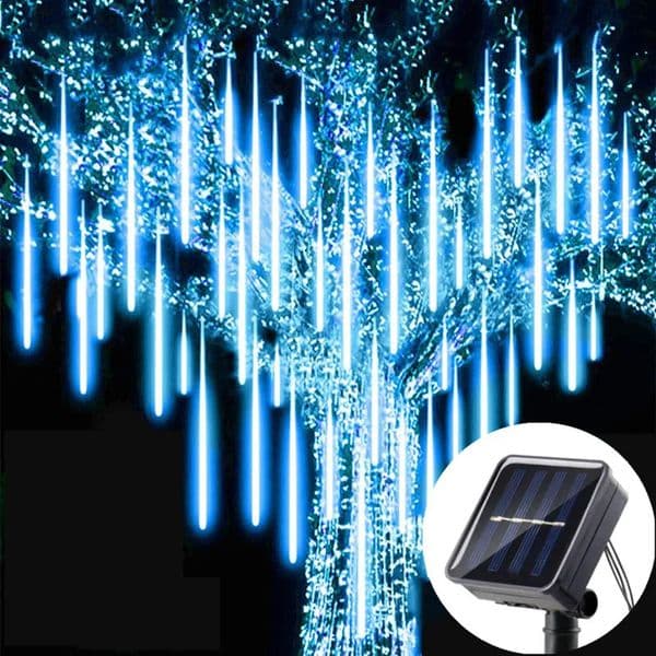 Solar powered LED meteor shower light holiday string light waterproof fairy garden decoration outdoor LED street garden Christmas decoration 250120