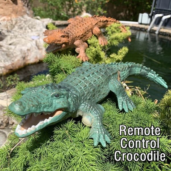 istic RC Crocodile for Pool Lake Toys for Kids Waterproof Remote Control Animal Children Gift Electric Boats Model 250118