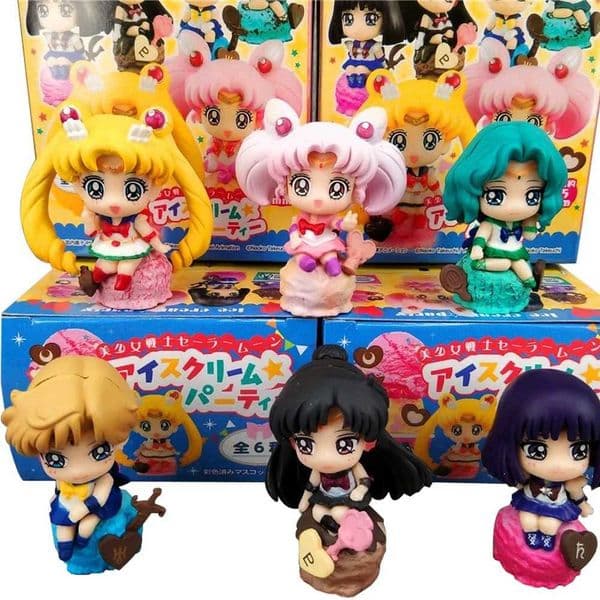 2026 New 5Pcs Anime Sailor Moon S Figure Cartoon Figuarts Mini Kaiou Michiru Tomoe Hotaru Meiou Setsuna Toys For Girls Model Gift Dolls Toys