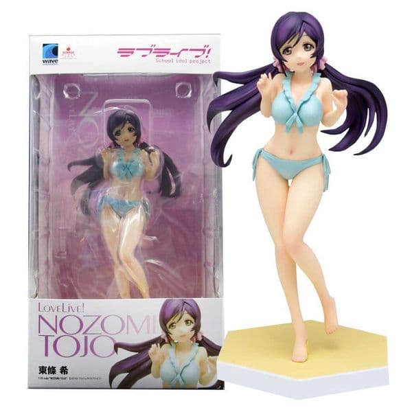 16.5CM Love Live! School Idol Project Toujou Nozomi Figure Beach Queens 1/10 Model Toy Gift Collection Action Figure PVC