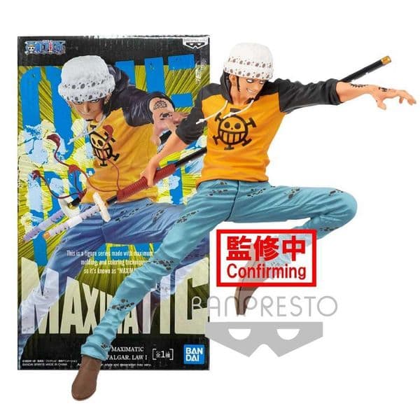 2026 New Anime Bandai One Piece MAXIMATIC Super Full Trafalgar D Water Law Battle Model Toy Gift Collection Action Figure Toys