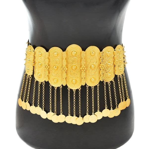 Women Body Chains Boho Ethnic Coin Long Tassels Vintage Carved Indian Belly Dance Chains Bohemian Waist Chains Female 250117