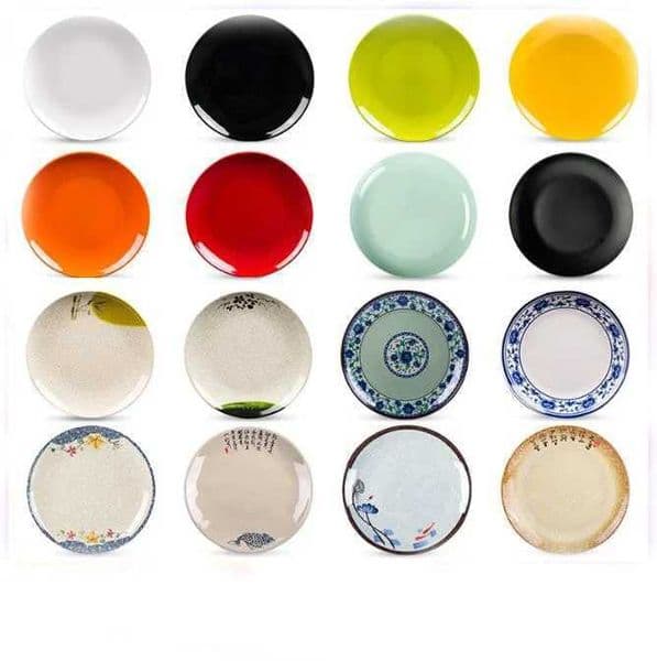 Melamine Plate Round Fast Food Plate Restaurant Shallow X250129
