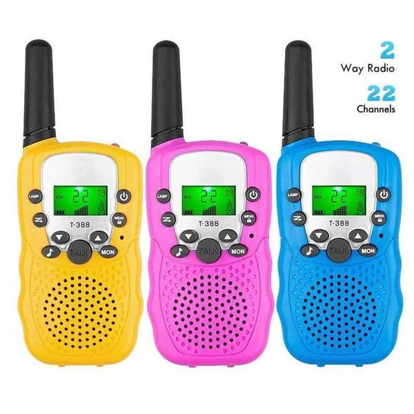 2PCS childrens handheld walkie talkie fun adventure game 3km wireless walkie talkie mini toy walkie talkie X250129
