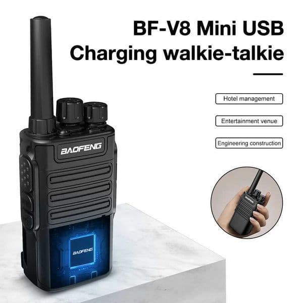 Baofeng BF-V8 Walkie Talkie 400-470mhz Portable Handheld Two Way Ham CB Radio Outdoor Hunting UHF HF Transceiver Walkie-Talkies X250129