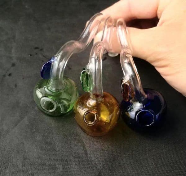 Hookahs Color apple cooker Wholesale Glass Bongs, Glass Hookah, Smoke Pipe Accessories