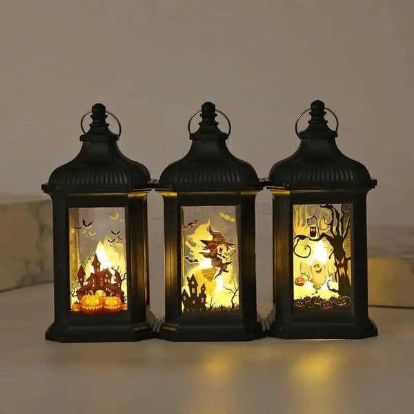LED Pumpkin Lantern Halloween Party Horror Ghost Festival Bar Haunted House Decorations Halloween Decoration Wind Lamp Kids Gift Z250801