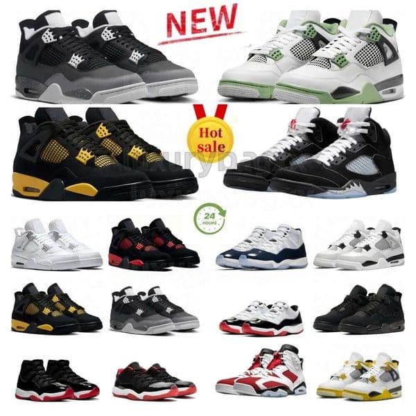 Black cat 4s 4 5s 6s 3s 11s Basketball Shoes For Men Women Brick Sneakers White thunder Bred Cool Grey Metallic Reimagined Wheat Mens outdoor