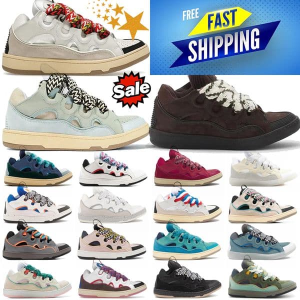 2025 designer shoes Leather Curb Sneakers Dress Shoes For Men Women Extraordinary Casual Platform Sneaker Graffiti Leopard Mens Trainers 36-45