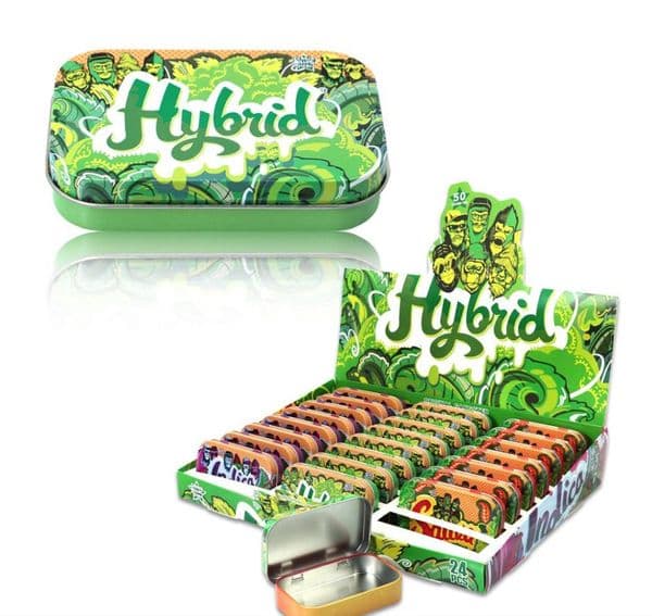 PIPE New tinplate sealed medicine box moisture proof tobacco storage box beautiful pattern