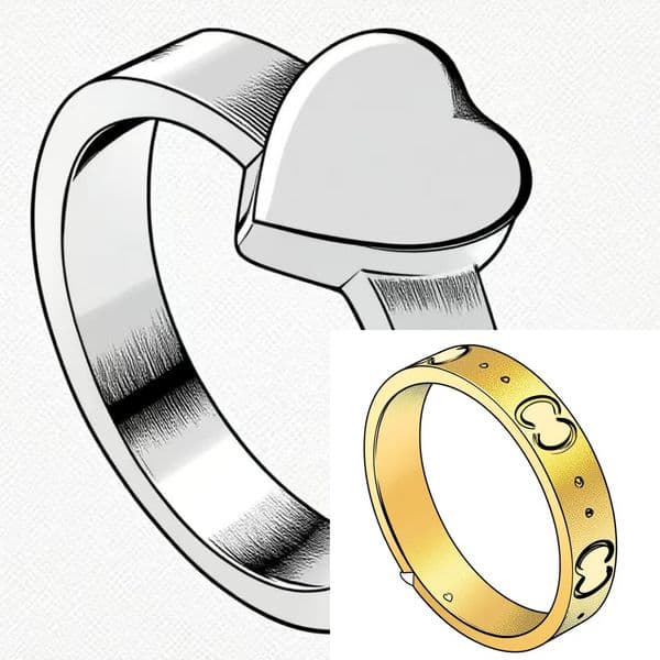 new Top Quality heart Ring for women men multicolour 925 silver Couple Rings Fashion Womens Designer Jewelry Lady Party Extravagant Simple Gifts