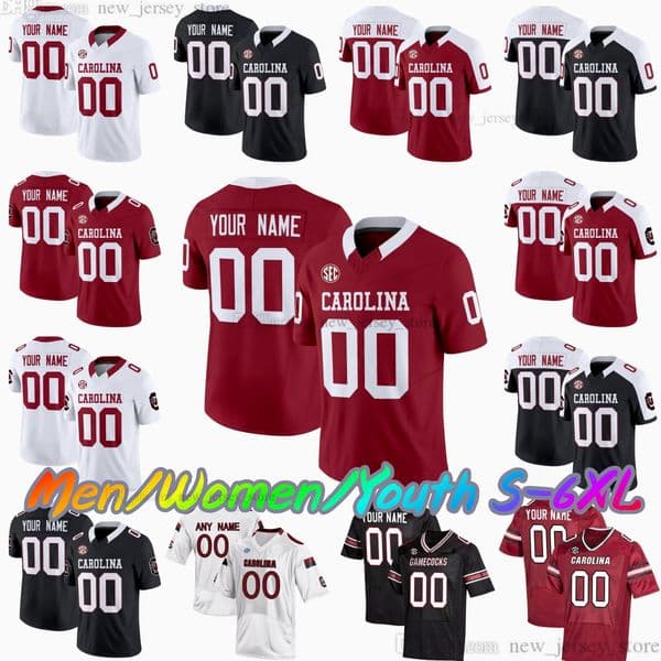 Custom S-6XL South Carolina Gamecocks College Football 16 LaNorris Sellers Jersey Stitched 27 Oscar Adaway III 11 Davis Beville 6 Joshua Simon Raheim Sanders
