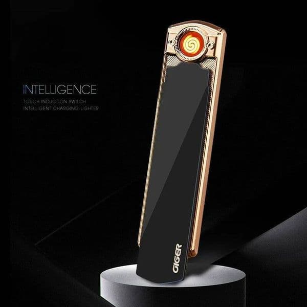 2025 New Ultra Thin Fashion Blue Tungsten Wire USB Charging Portable Mini Lighter