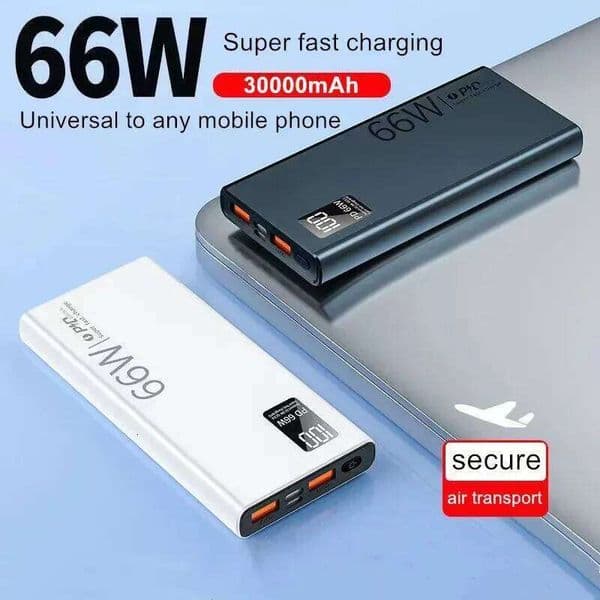 Over The Ear Headphones 66W Universal Fast Charging For Any Phone, With A Large Capacity Of 30000Mah And Convenient Mini Mobile Power Supply