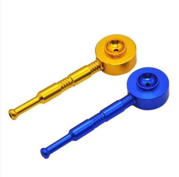New metal pipe round mini pipe aluminum portable small pipe