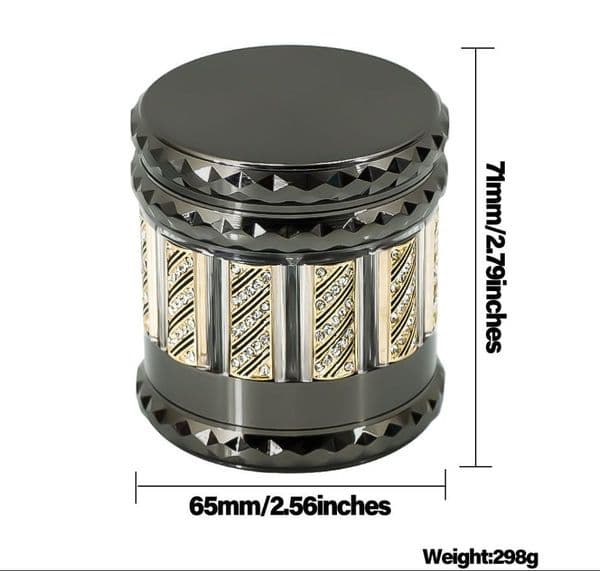 Smoking Pipes New 63mm zinc alloy smoke grinder with 4-layer metal grinder available in multiple colors