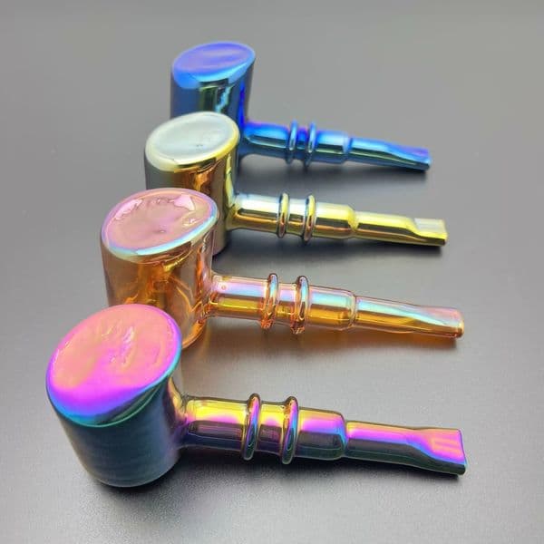 Smoking pipes Ball Glass Oil Burner Pipe Smoking Bowl Water Hookahs Bongs New Colorful Gold Plated Large Colored Glass Smoking Set Bonds